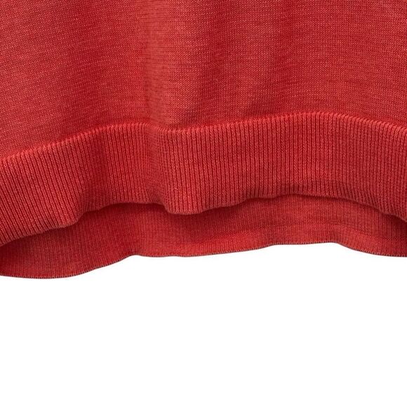 Vince Camuto V-neck Collared Sweater Ocean Coral Size Large NWT - Picture 4 of 10
